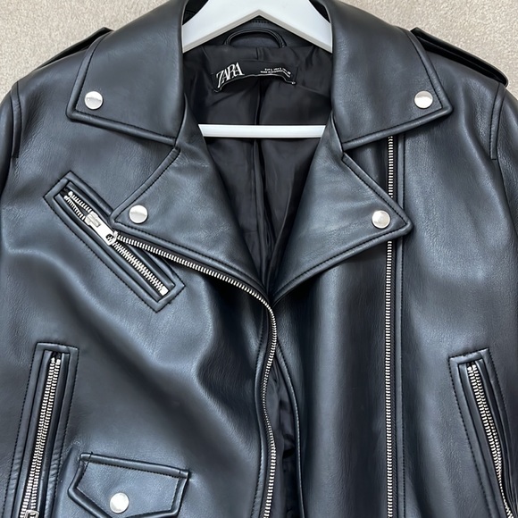 COPY - Zara leather jacket (fake leather) - Picture 3 of 6